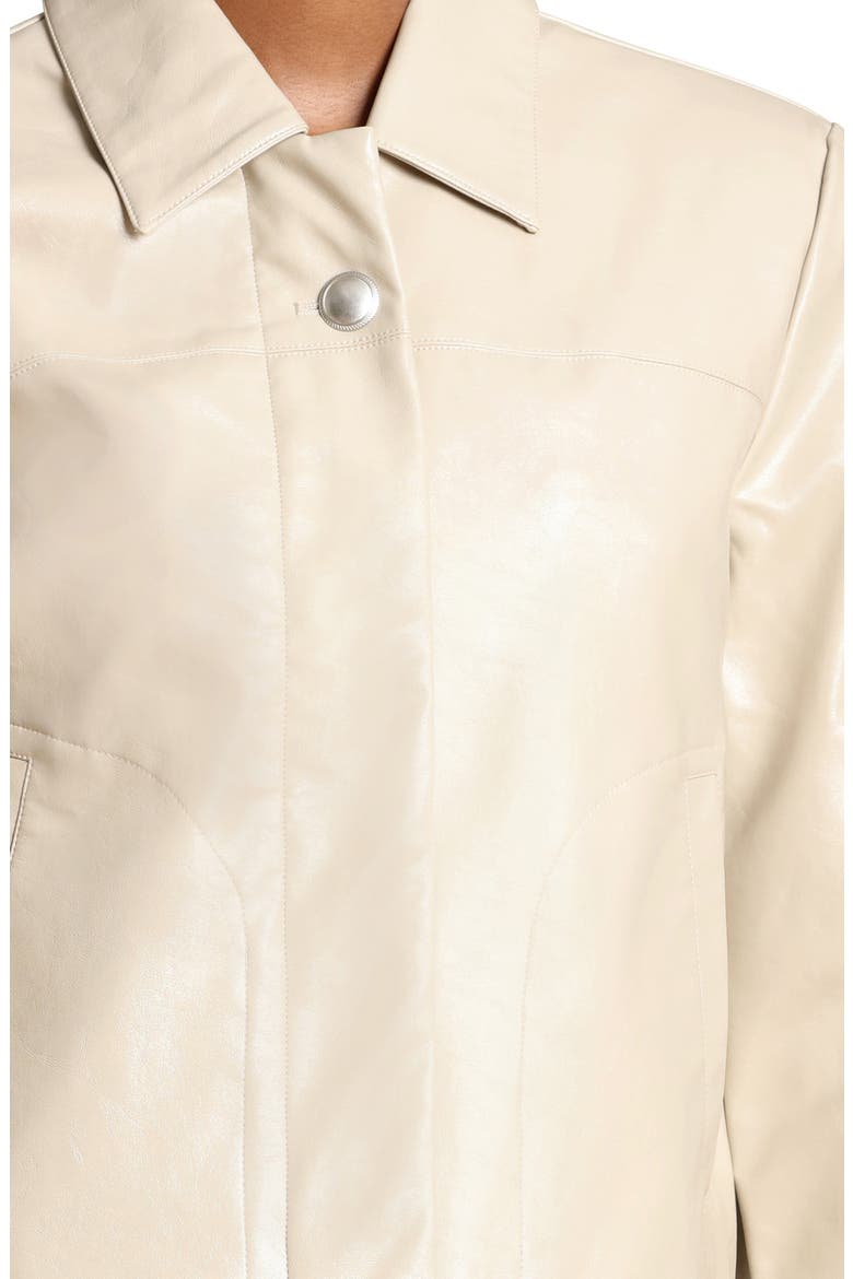 Faux Leather Jacket, Alternate, color, OAT