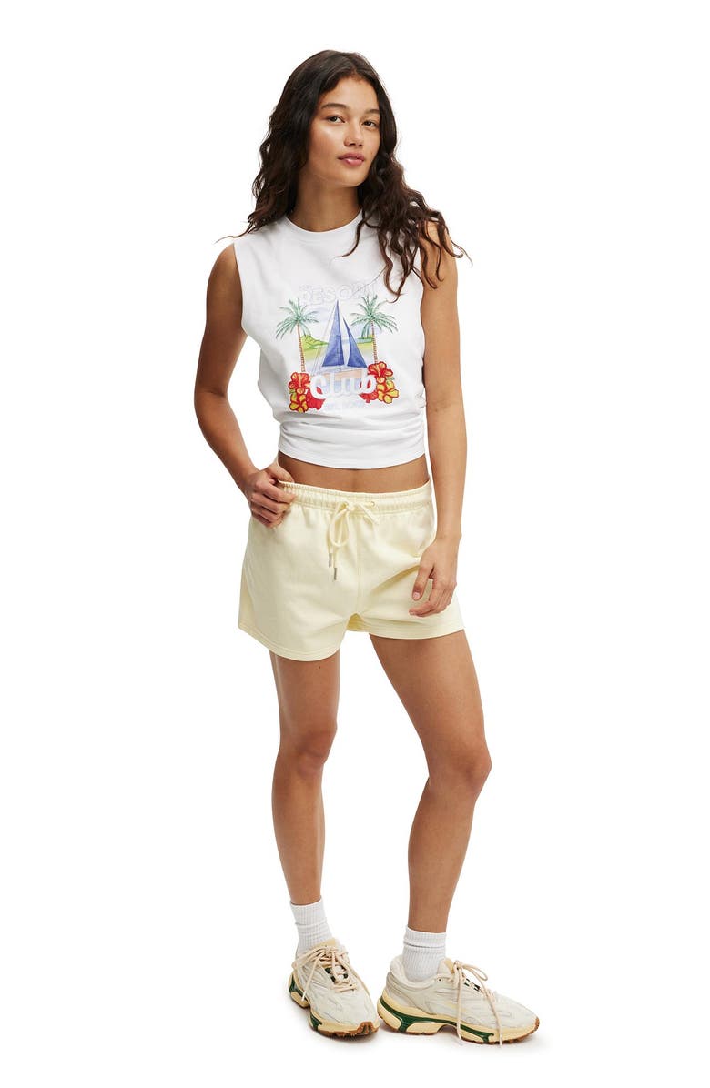 COTTON ON BODY Active Graphic Crew Tank, Alternate, color, White Resort Club
