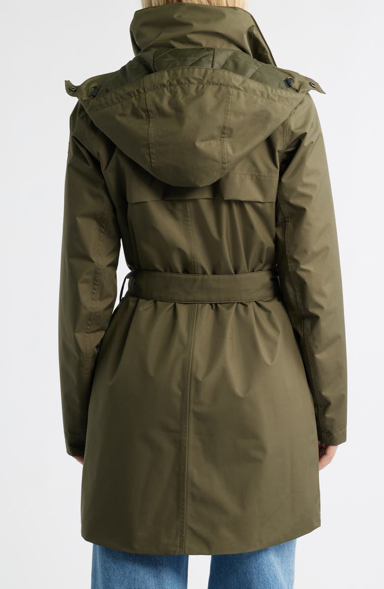Helly Hansen Welsey II Insulated Waterproof Trench Coat, Alternate, color, Utility Green