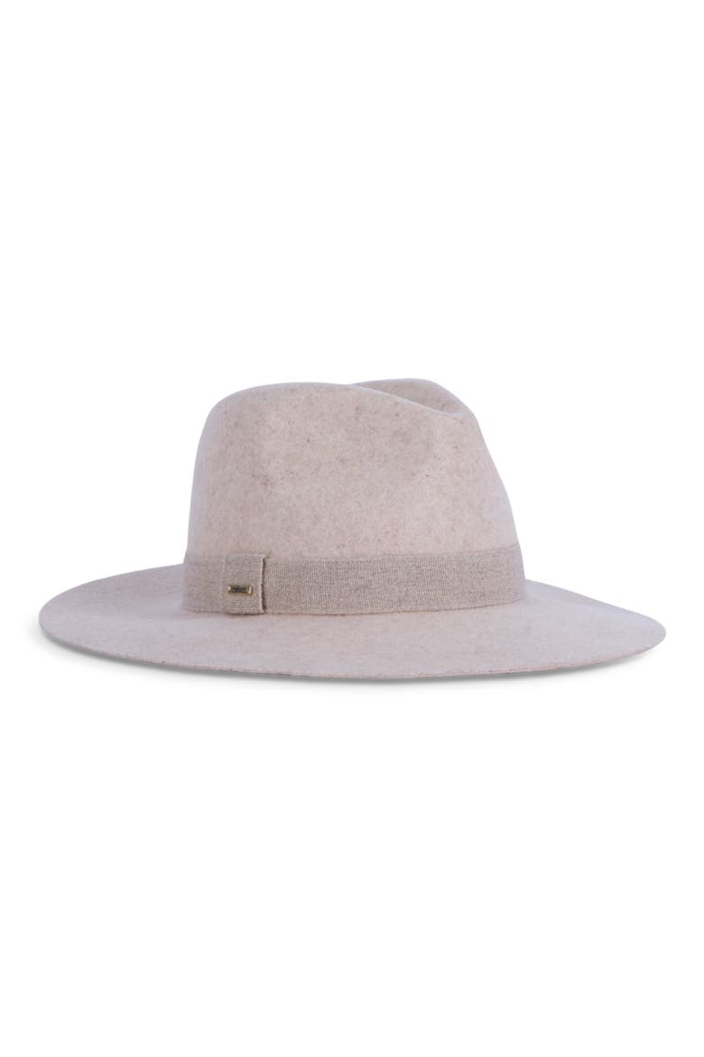 Georgina Wool & Cashmere Fedora, Main, color, BONE