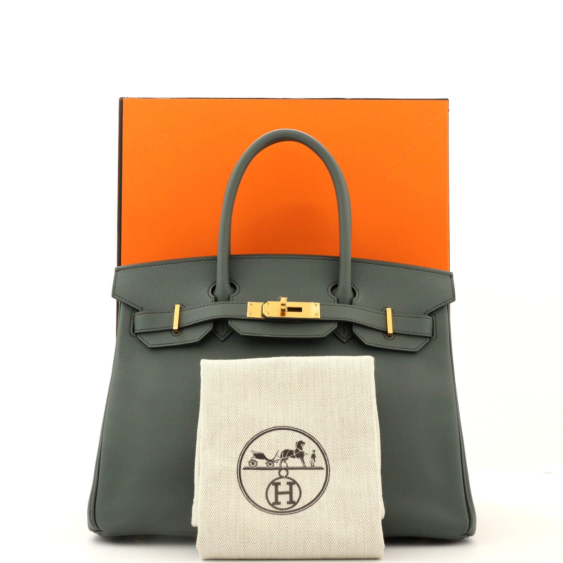 Pre-Owned Hermes Birkin Handbag Green Epsom with Gold Hardware 30, Alternate, color, 