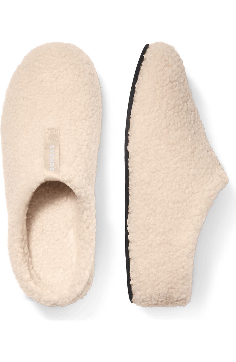 Bombas Sunday Faux Fur Slippers, Alternate, color, Soft White