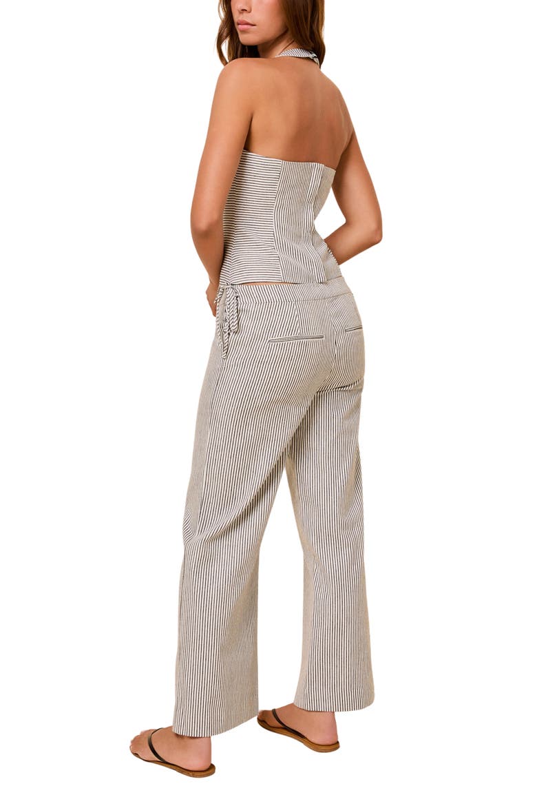 The Kendall Stripe Halter Top, Alternate, color, TWILL STRIPE