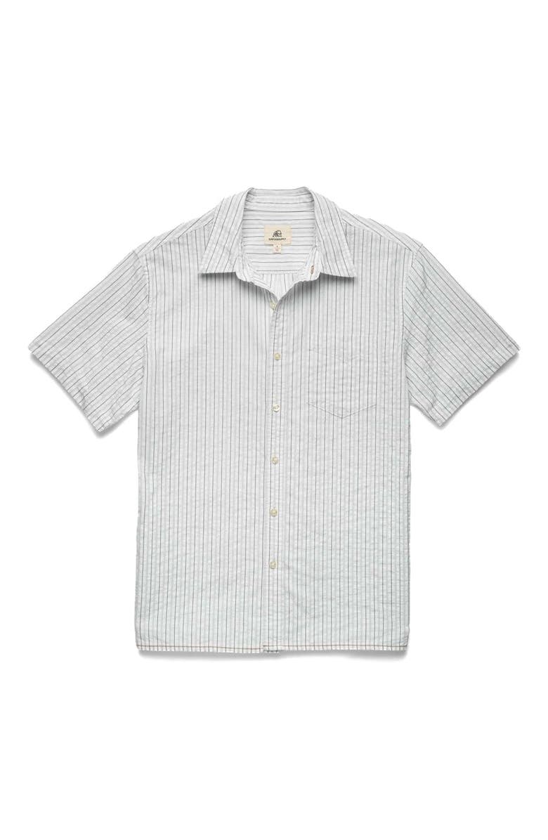 Surfside Supply Co. Joseph Crinkle Stripe Shirt, Main, color, 