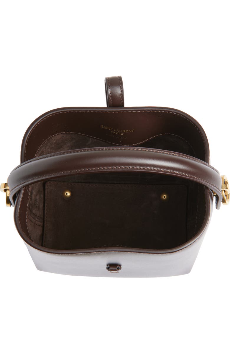 Saint Laurent Mini Le 37 Leather Bucket Bag, Alternate, color,