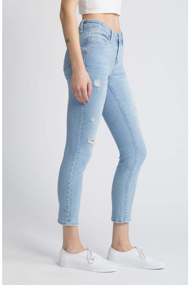 Low Rise Skinny Jeans, Alternate, color, LIGHT WASH