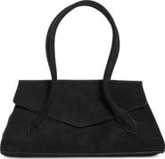 BCBG Pointed Flap Faux Leather Shoulder Bag