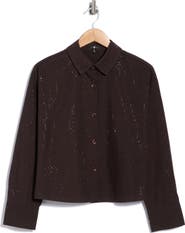 7 For All Mankind Embellished Button-Up Shirt