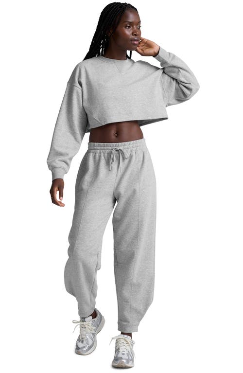 Beyond Yoga Luxefleece Boxy Crop Sweatshirt In Blue