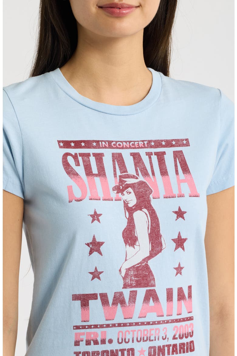 Shania Twain Poster Graphic Tee, Alternate, color, POWDER BLUE