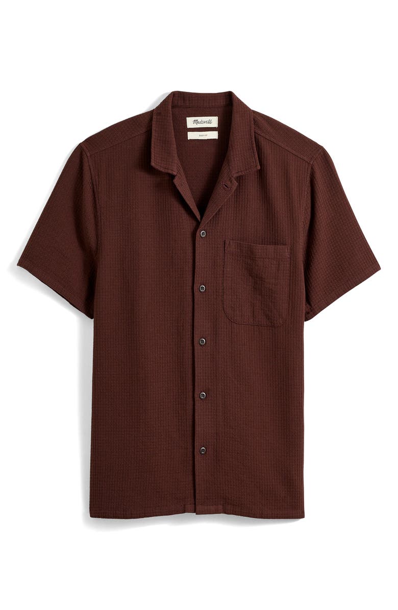 Madewell Woven Waffle Cotton Easy Shirt, Main, color,