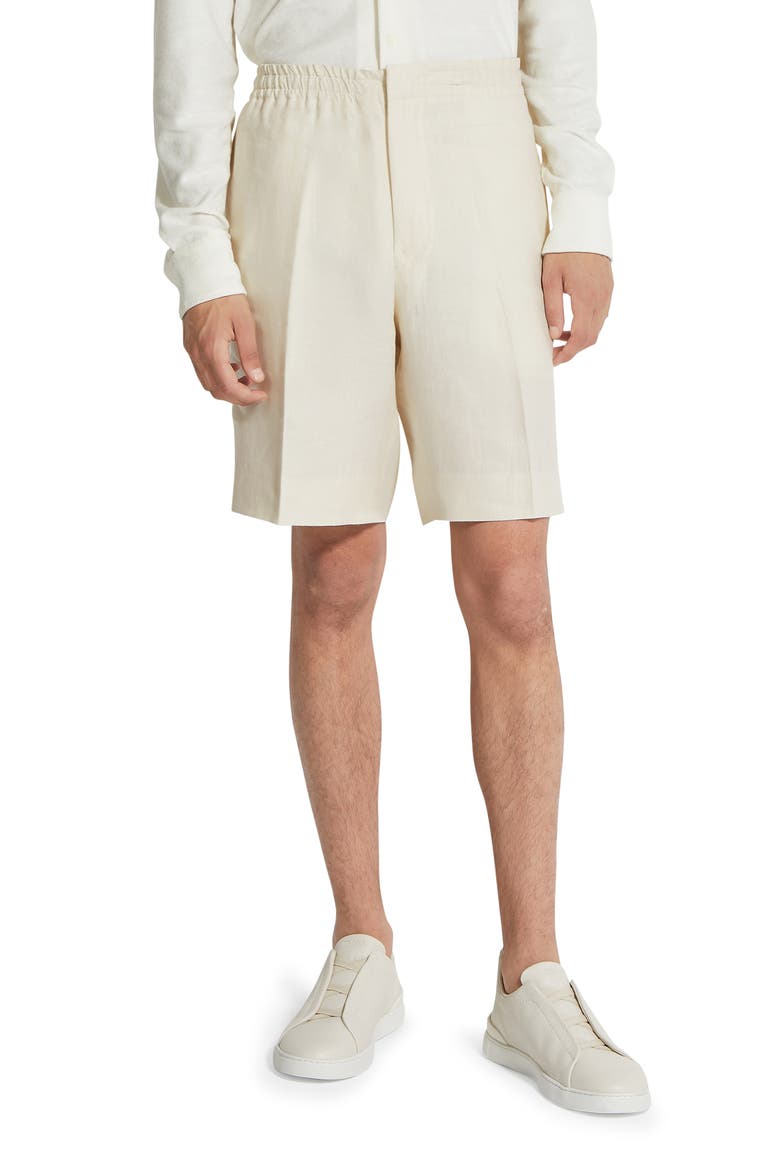 Oasi Linen Shorts, Main, color, CALCARE