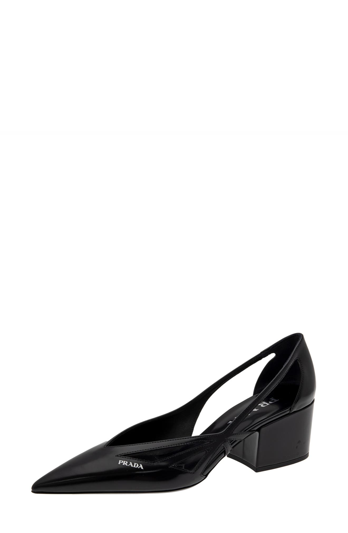 Prada Runway Pointed Toe Pump, Main, color, 