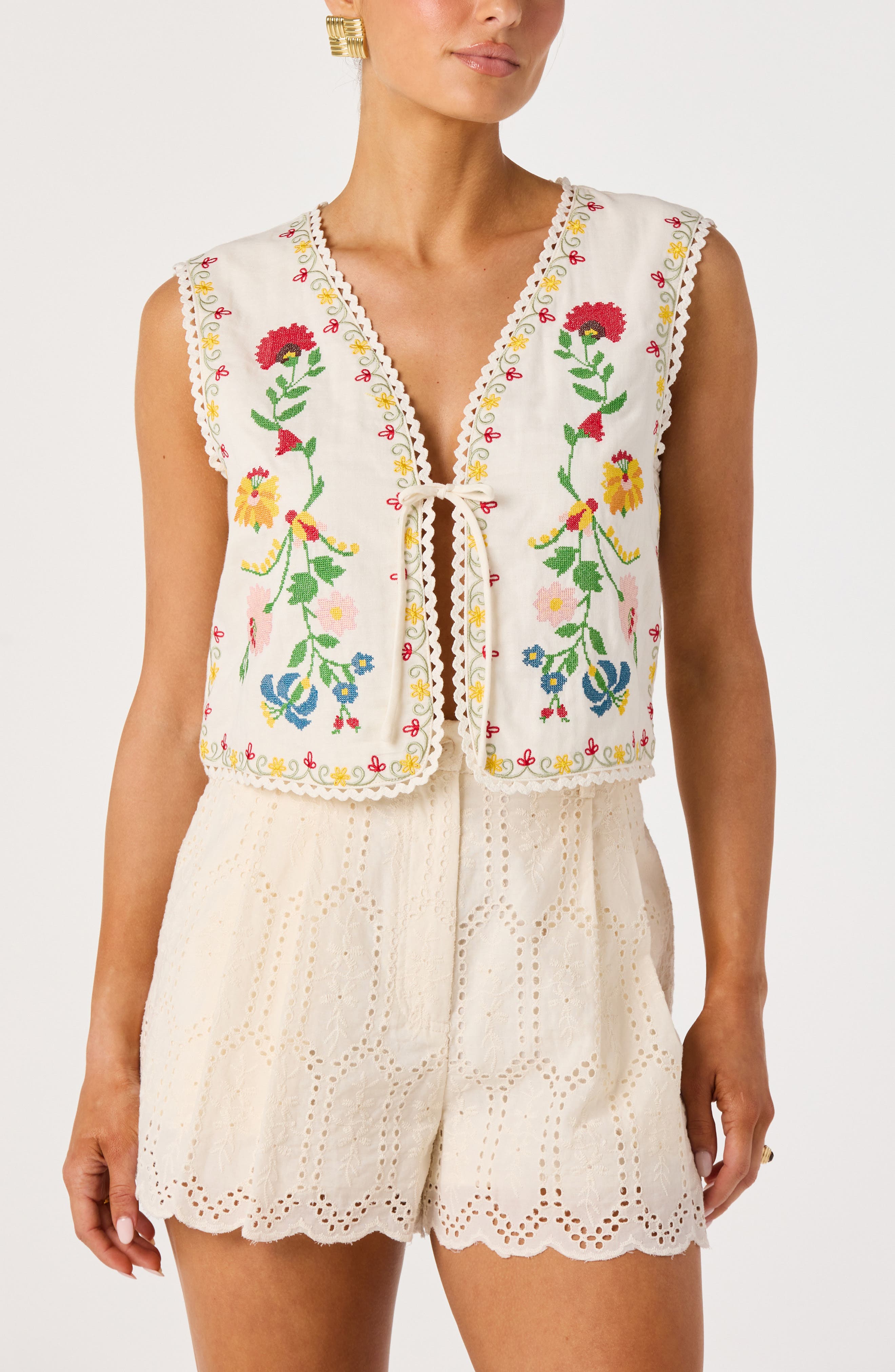 selected CREAM MULTI FLORAL