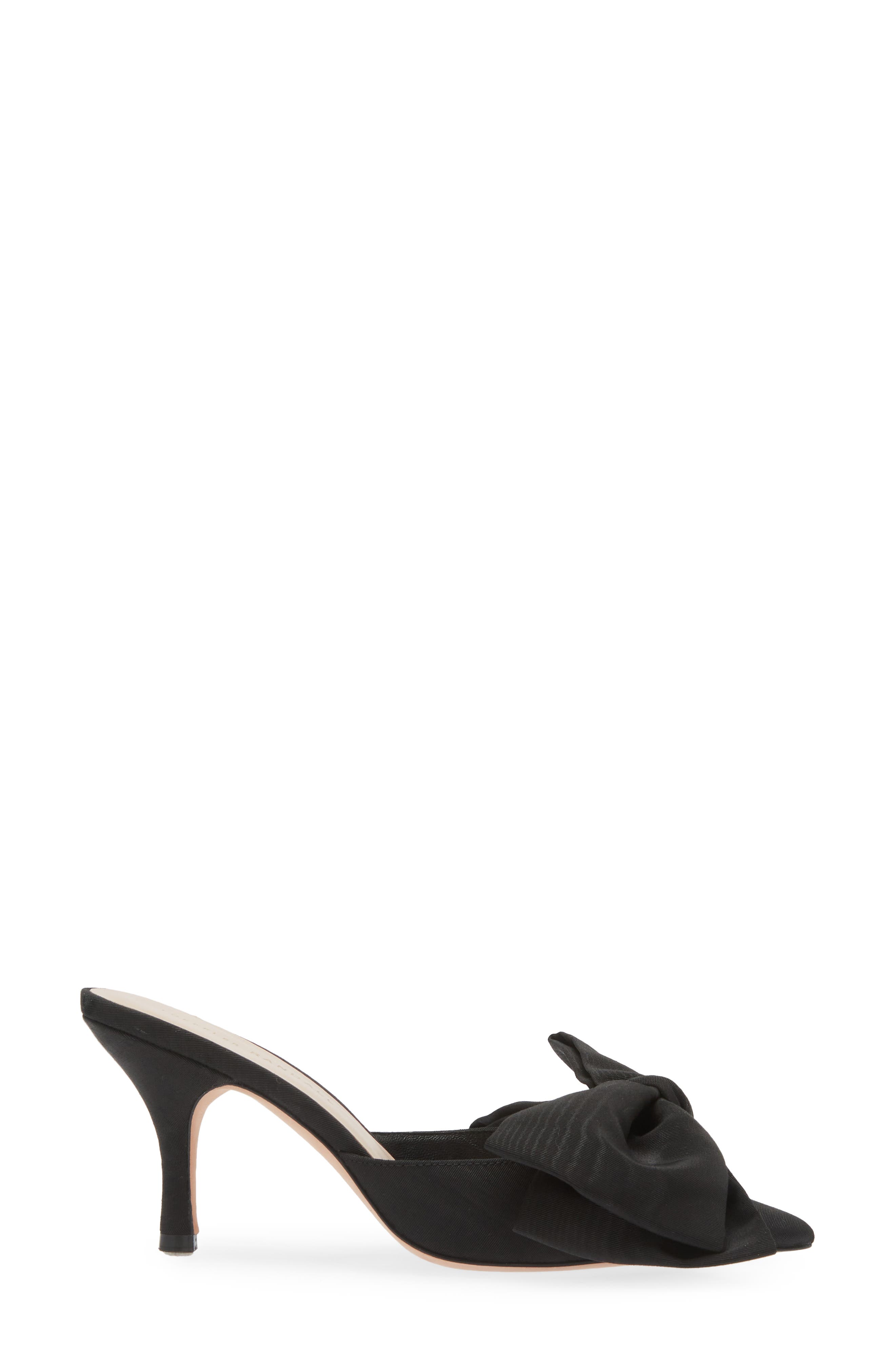 Loeffler Randall Margot Knotted Bow Pointed Toe Mule, Alternate, color, Black