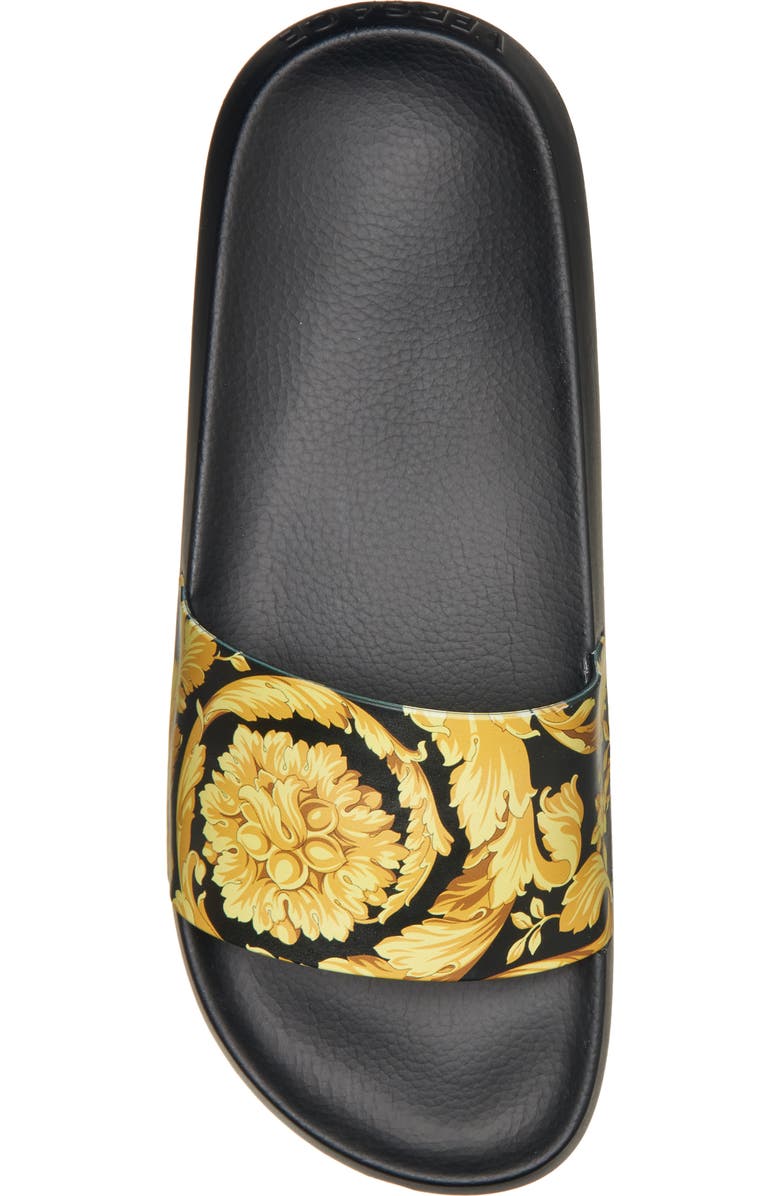 Versace Baroque Pool Slide Sandal, Alternate, color,