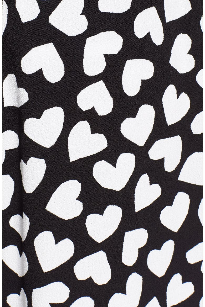 'ria - dancing hearts' print pants, Alternate, color, BLACK/ CREAM