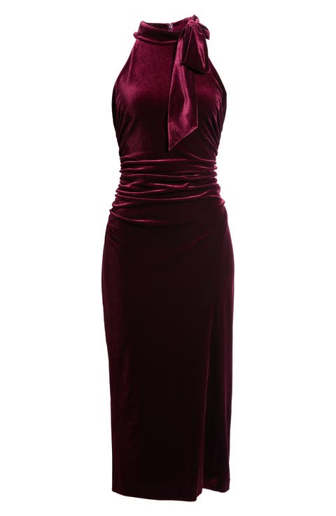 Velvet Midi Dress