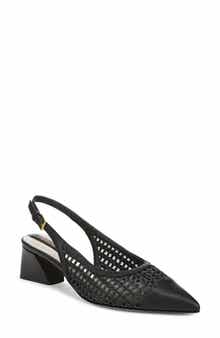 Racer Slingback Pointed Toe Pump