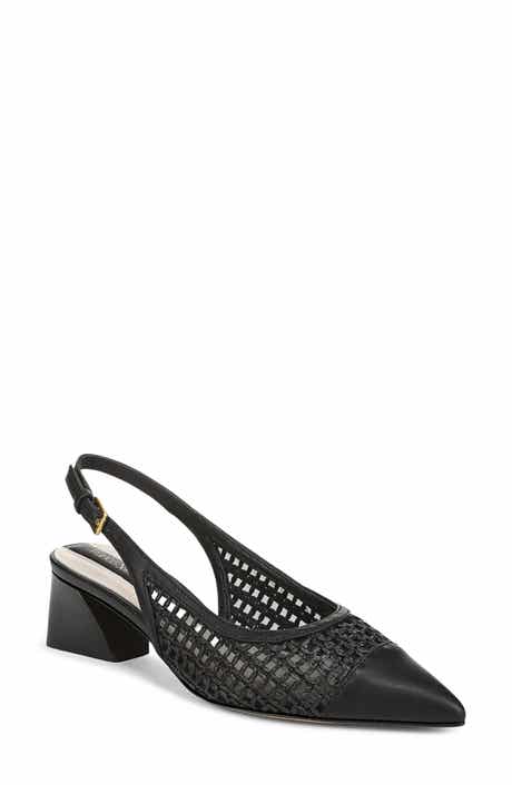 Racer Slingback Pointed Toe Pump