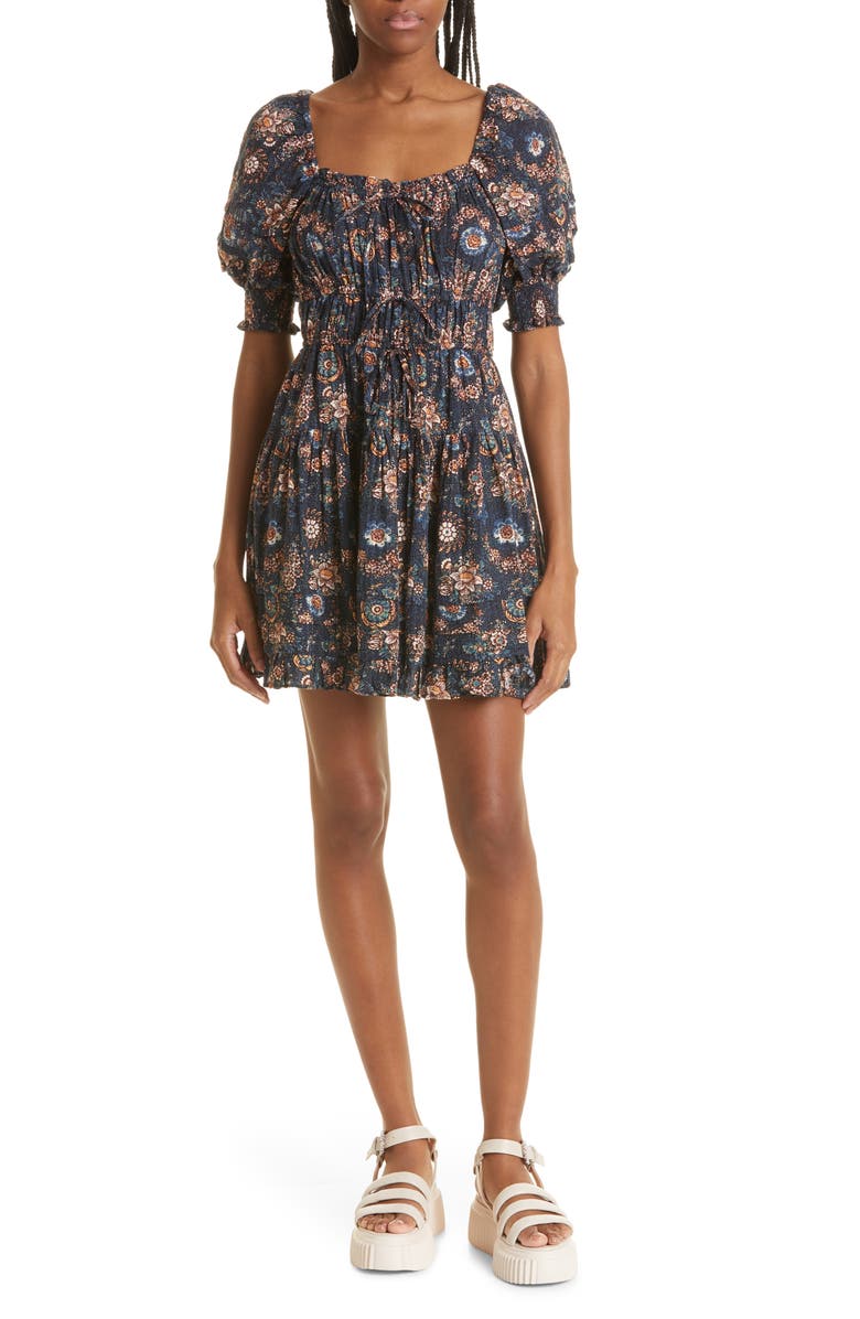 Ulla Johnson Juniper Floral Minidress, Main, color,