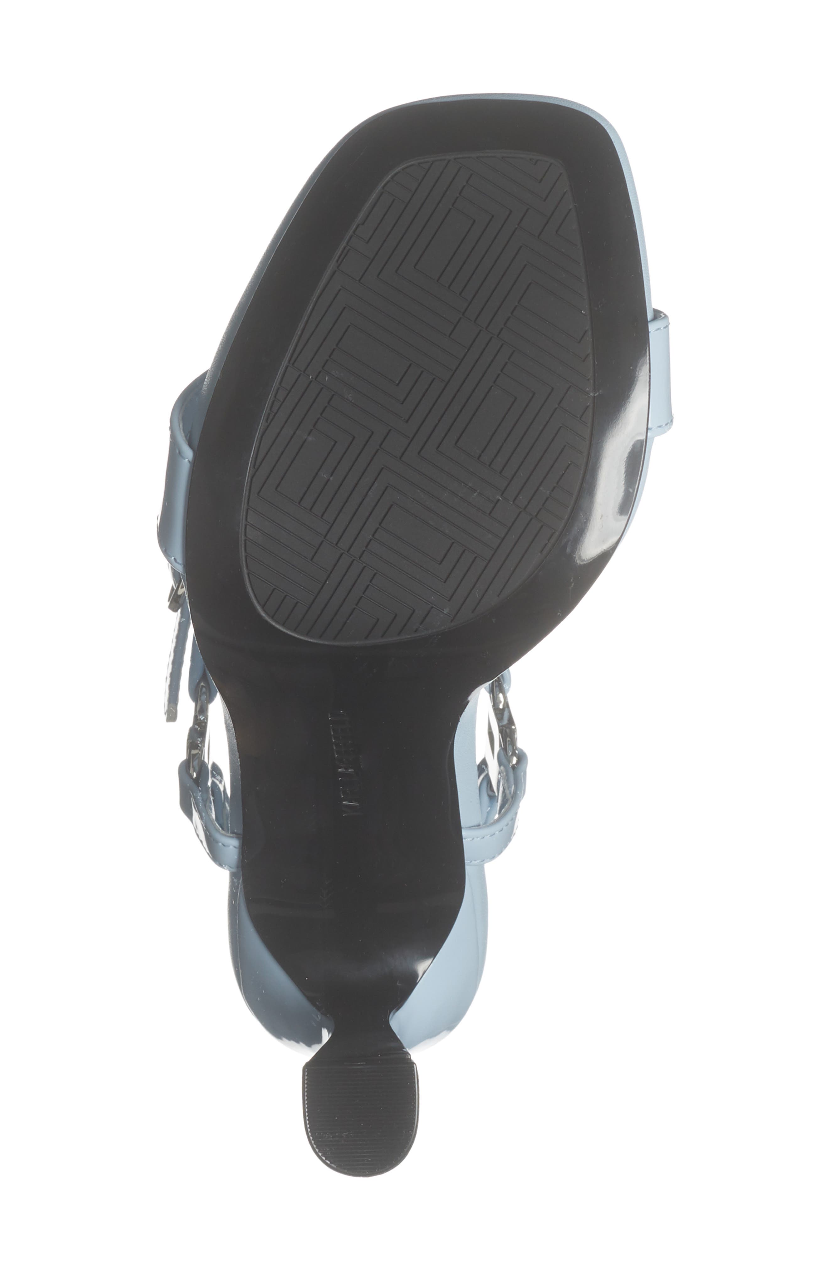 KARL LAGERFELD PARIS Cybil Ankle Strap Sandal, Alternate, color, Light Blue