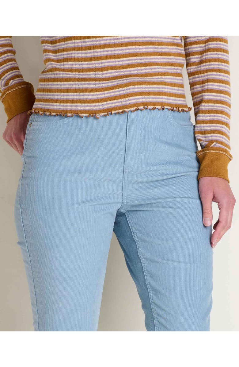 Toad & Co Women's Coaster Cord Slim Pant, Alternate, color, Weathered Blue
