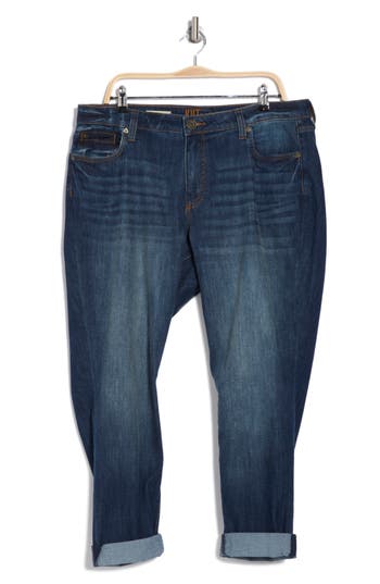 Kut From The Kloth Katy Flap Boyfriend Jeans In Arum