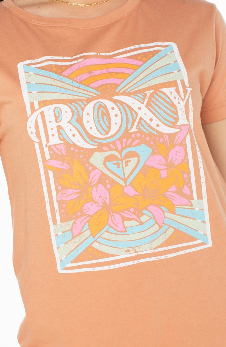 Roxy Rays Logo Cotton Graphic T-Shirt, Alternate, color, 