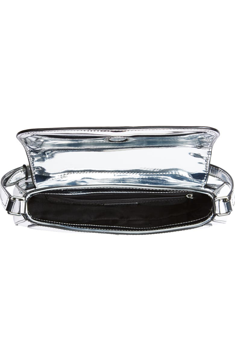 Sam Edelman Medium Loraine Metallic Leather Shoulder Bag, Alternate, color,