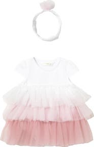 Mayoral Ruffled Romper With Headband