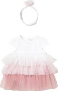 Mayoral Ruffled Romper With Headband