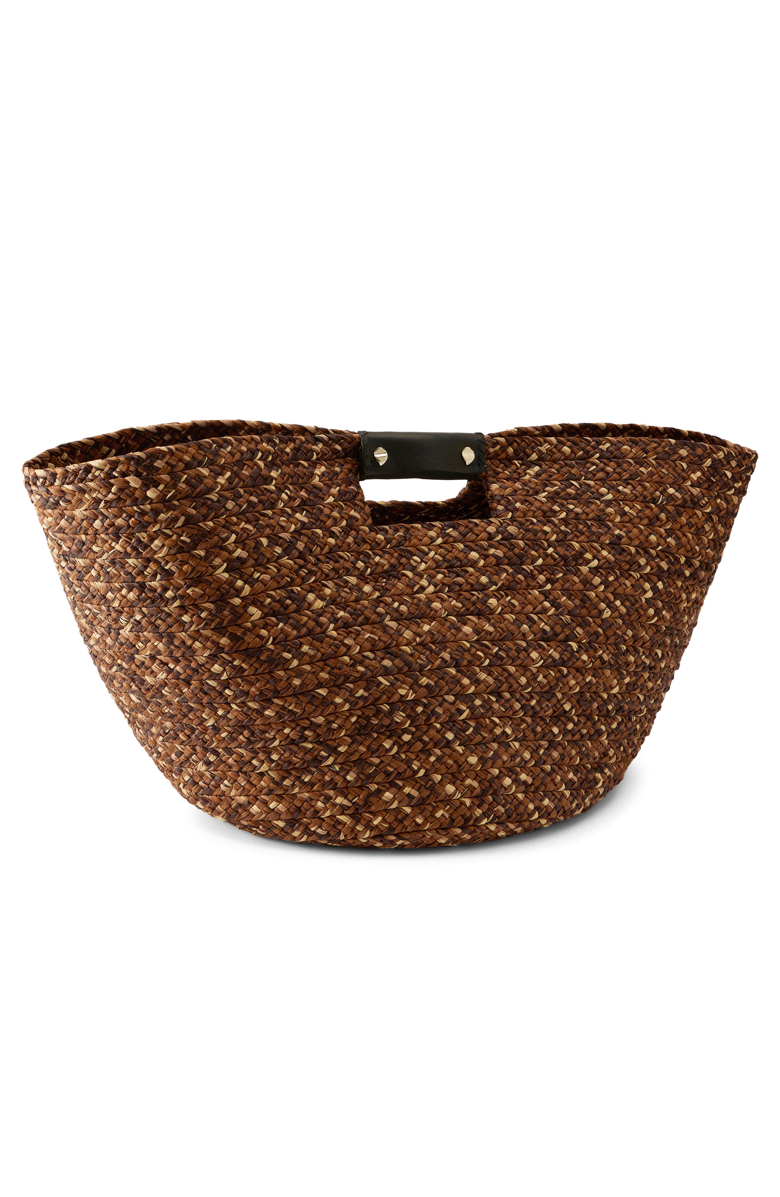Helen Kaminski Leonor Braided Foldable Raffia Tote, Alternate, color, 