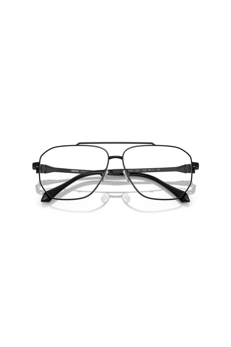 59mm Square optical glasses, Alternate, color, Black