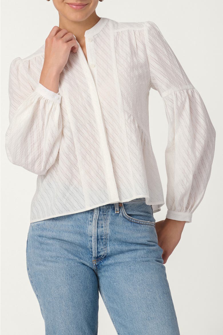 Breeze Stripe Burnout Flynn Top, Main, color, Optic
