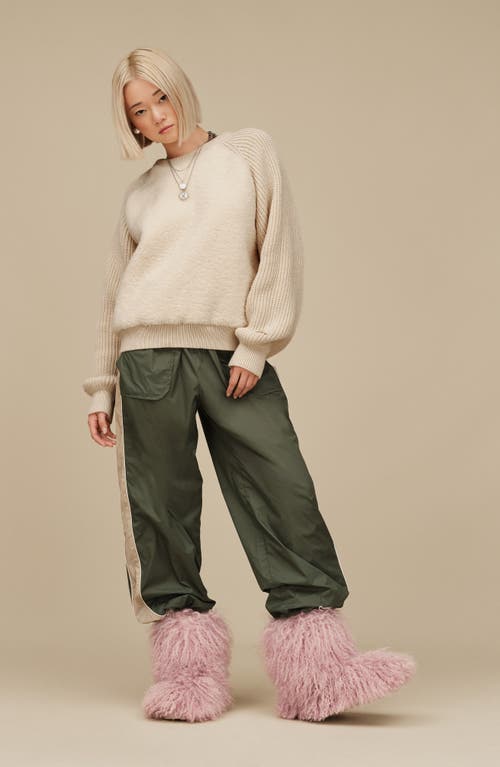 Ugg(r) Classic Short Fluff Momma Genuine Shearling Bootie In Pink