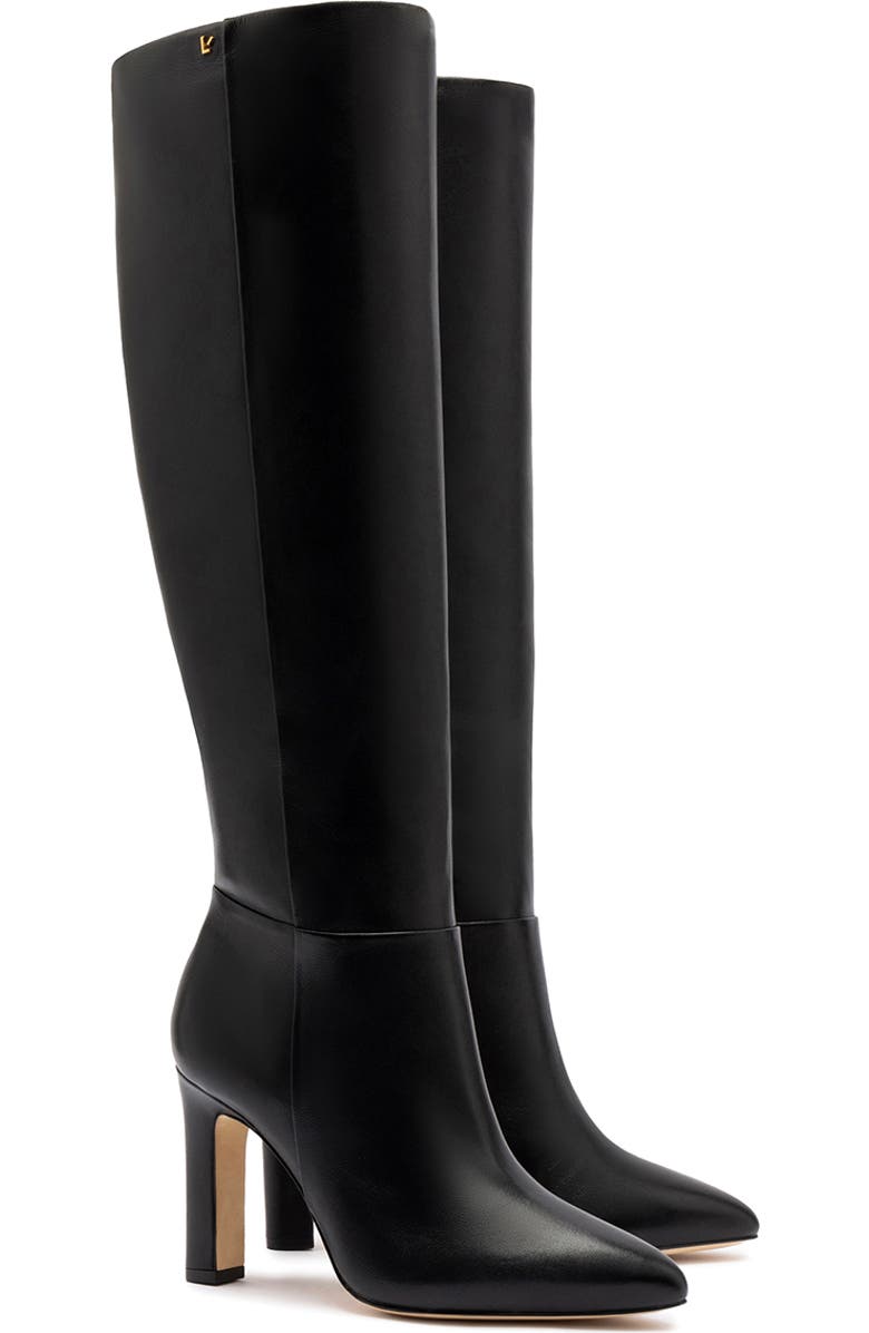 Larroudé Cindy Hi Boot, Alternate, color, Black