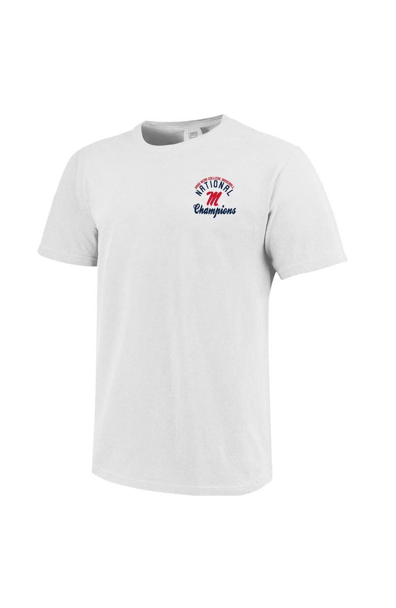 IMAGE ONE Men's White Ole Miss Rebels 2022 NCAA Men's Baseball College World Series Champions Script T-Shirt, Alternate, color, 
