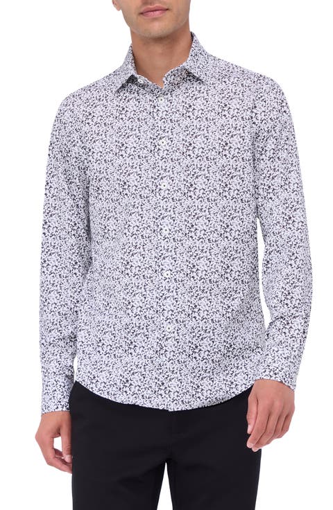 James OoohCotton® Mosaic Print Button-Up Shirt
