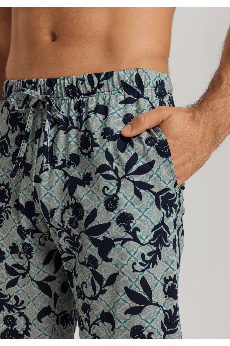 Night And Day Drawstring Cotton Shorts, Alternate, color, Moonshine Tiles