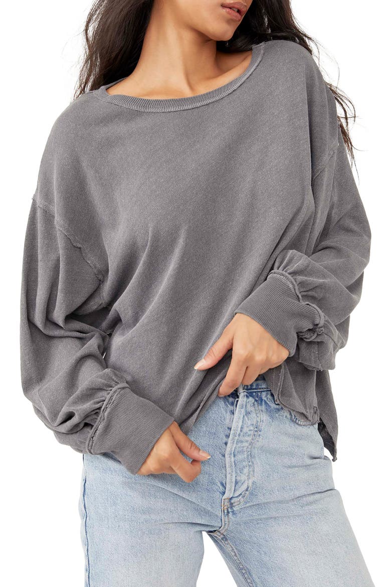 Ready for This Long Sleeve T-Shirt, Main, color, WASHED BLACK