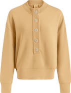 Varley Reena Front Button Sweatshirt