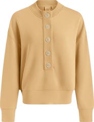 Varley Reena Front Button Sweatshirt