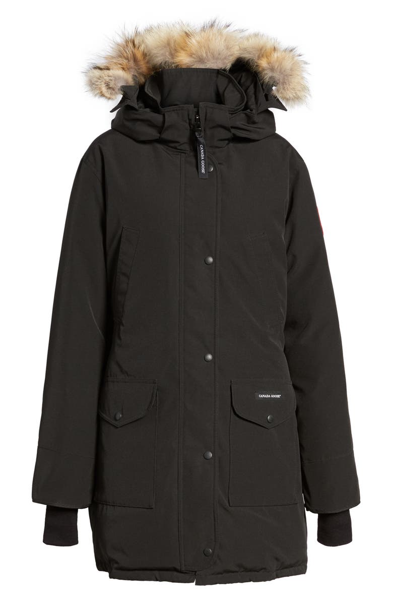 Canada Goose Trillium Regular Fit Down Parka with Genuine Coyote Fur Trim, Alternate, color, 