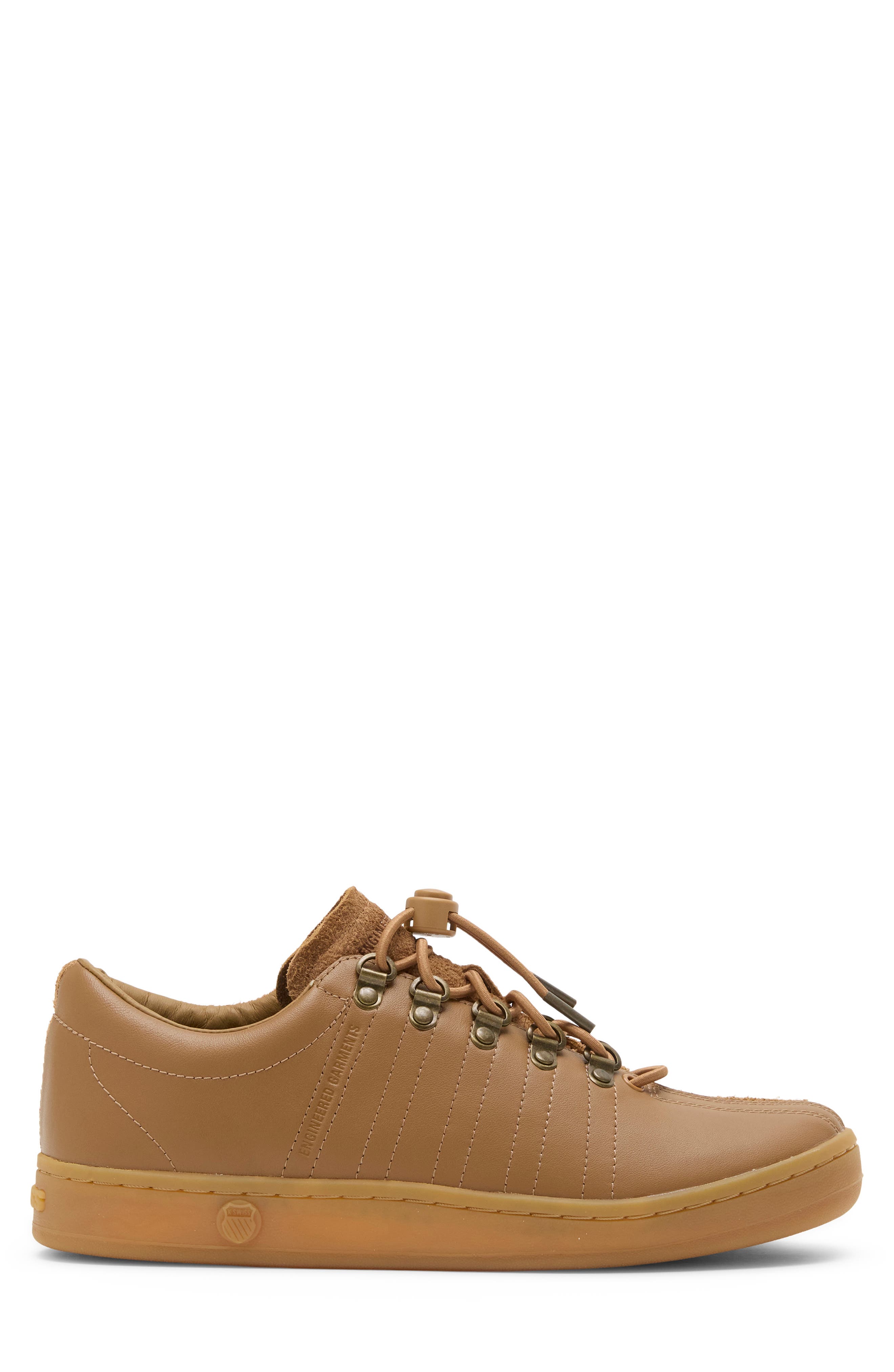 Classic 88 x Engineered Garments Leather Sneaker, Alternate, color, CHPMK/ REG GM/ DKGM
