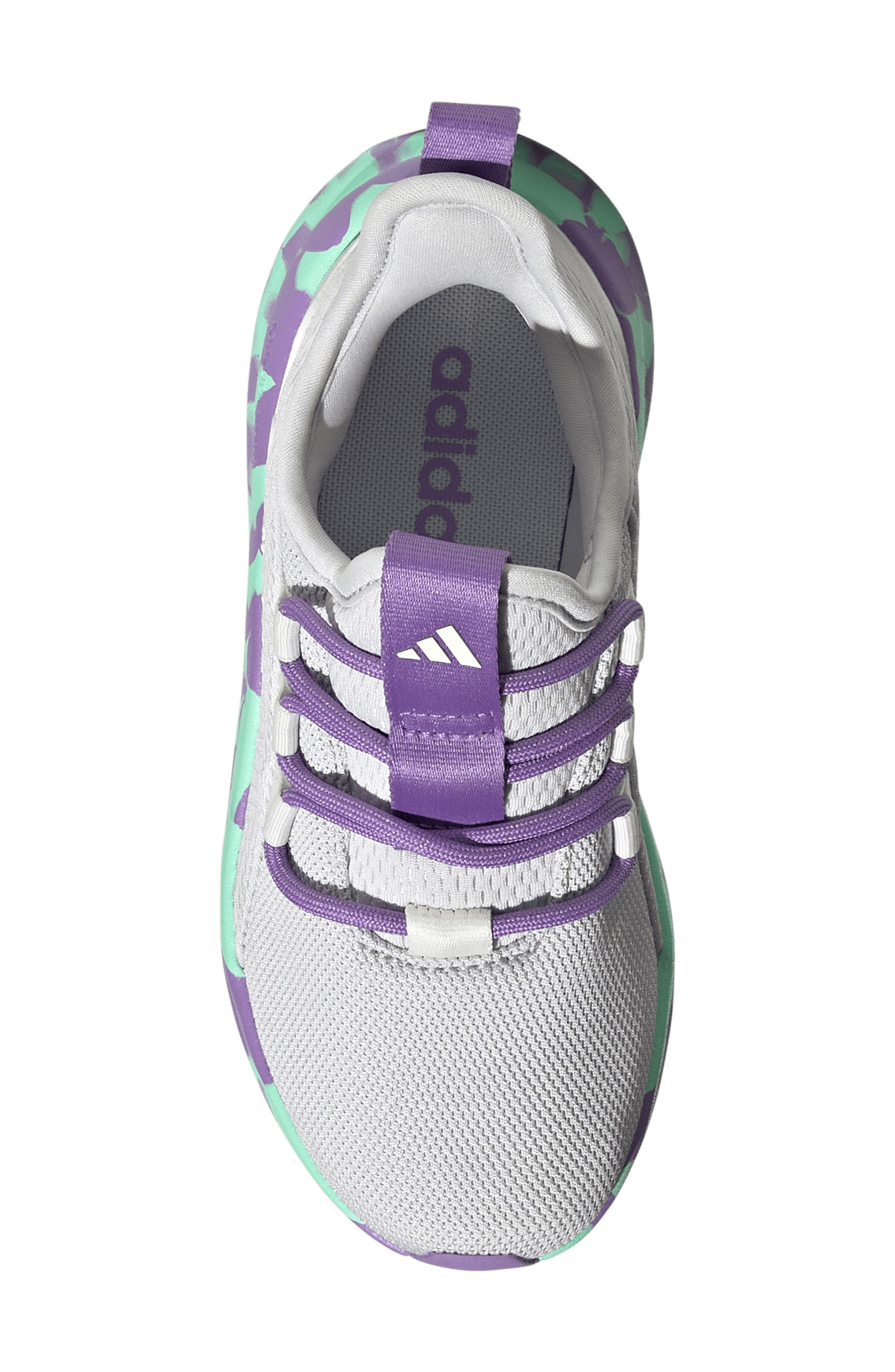 Kids' Lite Racer Adapt 8.0 Sneaker, Alternate, color, GREY/ VIOLET/ MINT