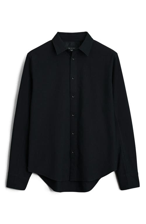 Rag & Bone Icons Fit 2 Slim Fit Engineered Button-up Shirt In Black