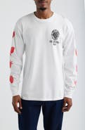 Obey Strawberry Garden Long Sleeve Cotton Graphic T-Shirt