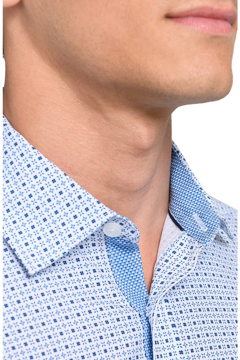 Dash Duo Woven Long Sleeve Basic, Alternate, color, WHITE/BLUE