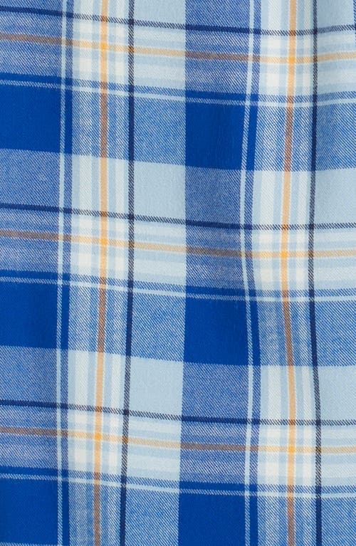 Nordstrom Kids' Plaid Flannel Pajama Pants In Blue
